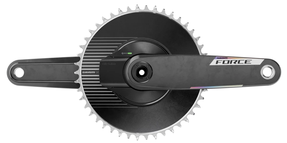 Force Aero E1 - Kurbelgarnitur mit Powermeter, 50T - schwarz