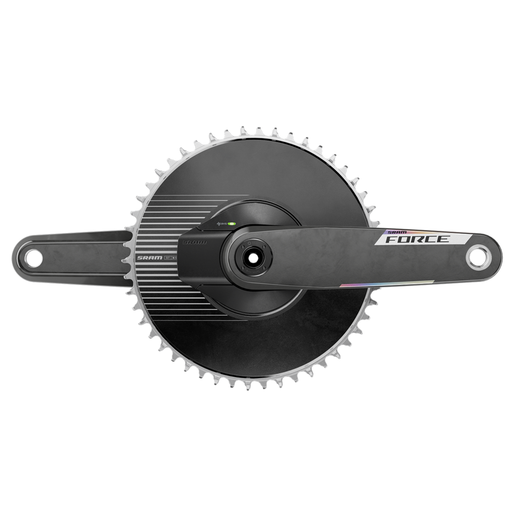 Force Aero E1 - Kurbelgarnitur mit Powermeter, 50T - schwarz