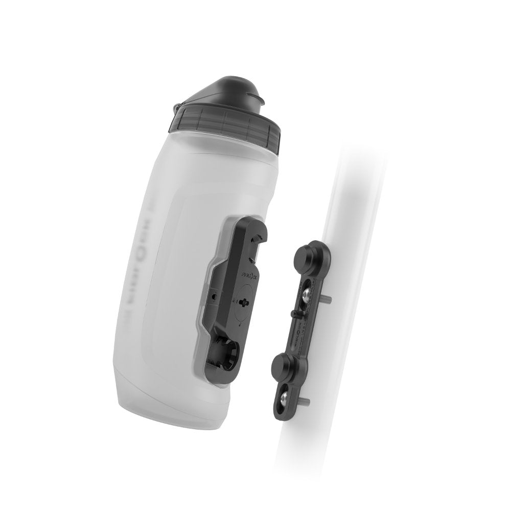 TWIST bottle 590 + bike base - clear