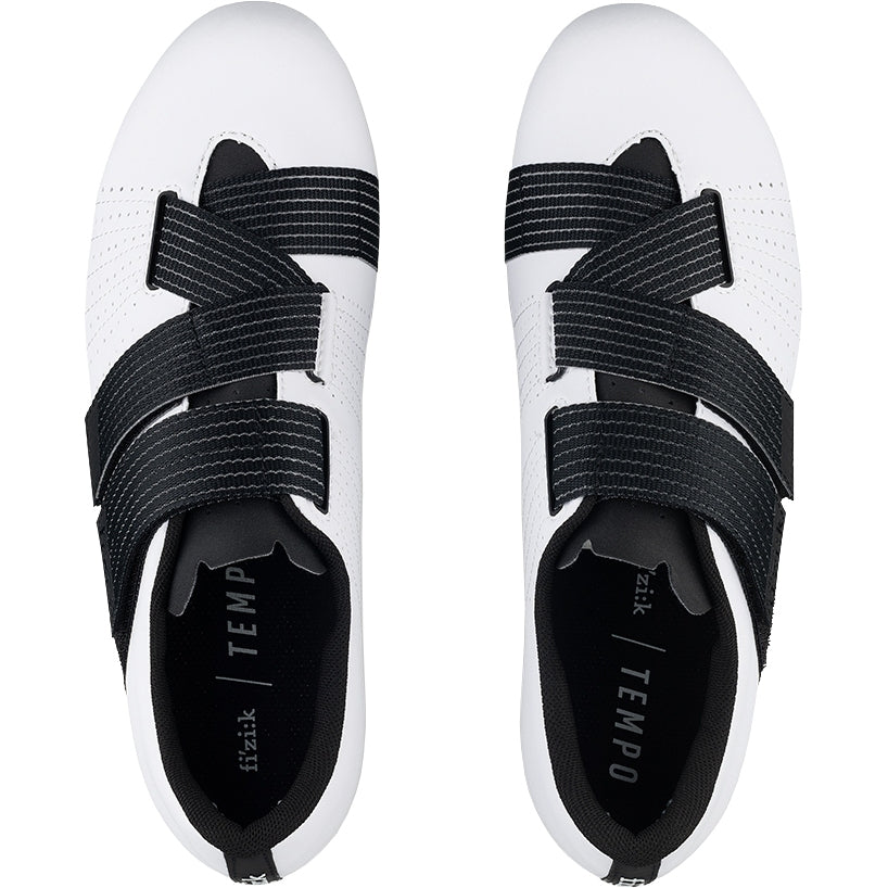 Tempo Powerstrap R5 Rennradschuhe - Weiss/Schwarz