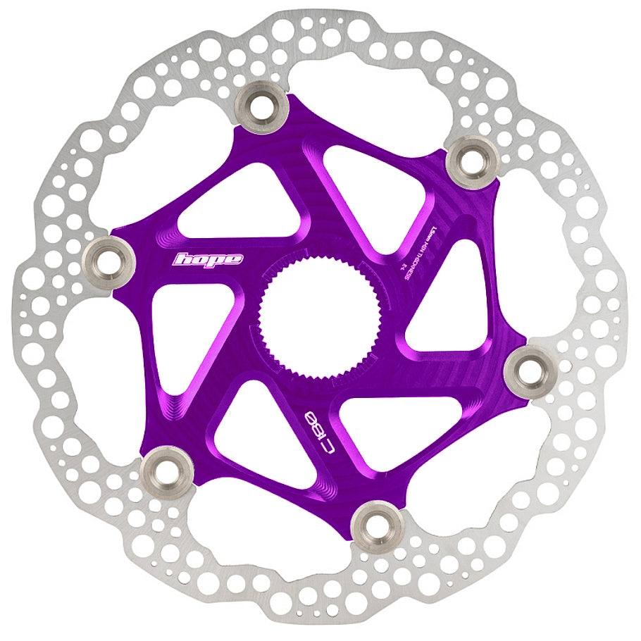 Floating Disc Bremsscheibe - Center Lock - purple
