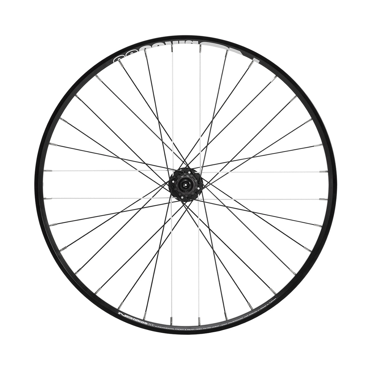 26'' Laufradsatz Fundamental Freilauf - Schwarz