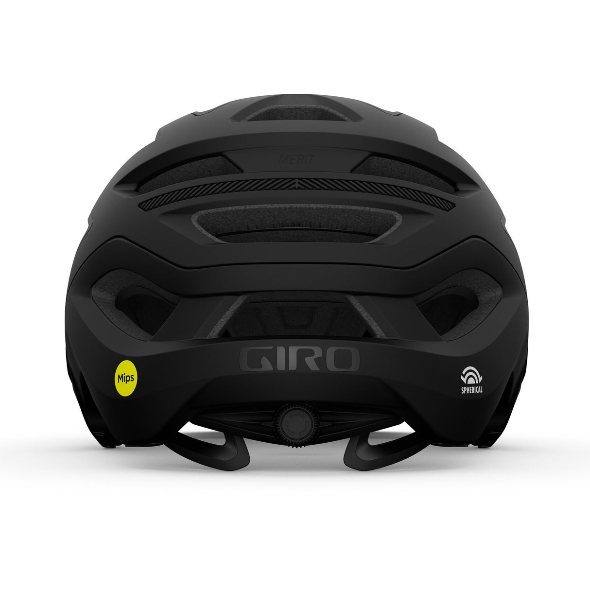 Merit Spherical Fahrradhelm - matte black/gloss black