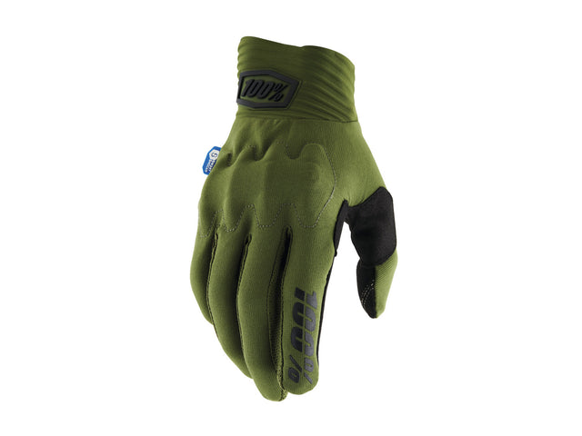 100% Cognito Smart Shock Gloves - Army Green / Black
