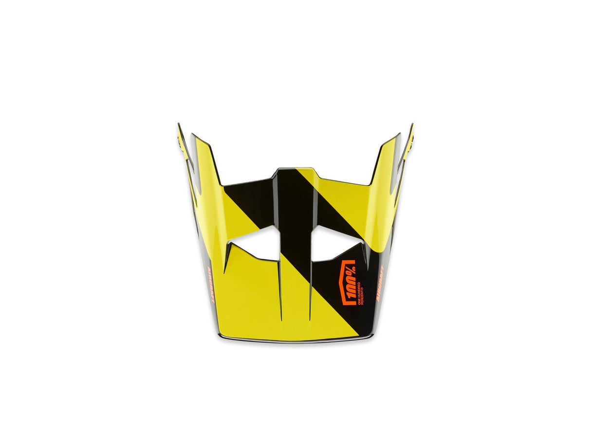 100% Aircraft replacement visor - LTD Neon Yellow