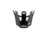 100% Aircraft 2 replacement visor - black/white