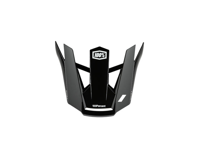 100% Aircraft 2 replacement visor - black/white