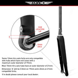 Steckachsenadapter 15 zu 12 mm - Schwarz