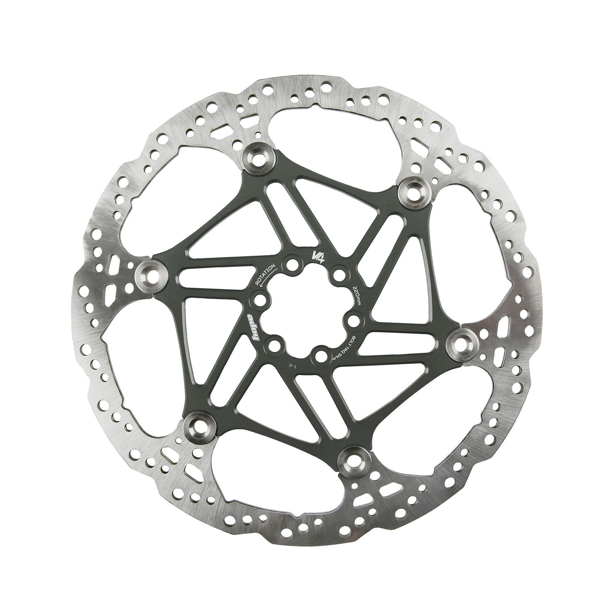 Vented Rotor Bremsscheibe innenbelüftet V4 - smoke