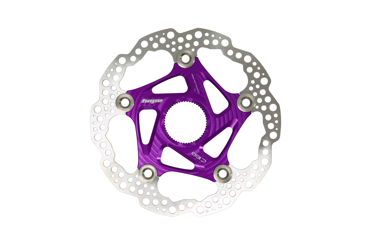 Floating Disc Bremsscheibe - Center Lock - purple