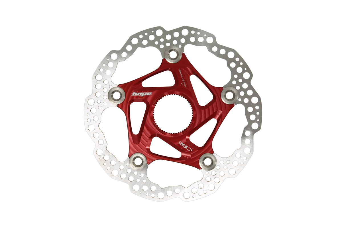 Floating Disc Bremsscheibe - Center Lock - rot
