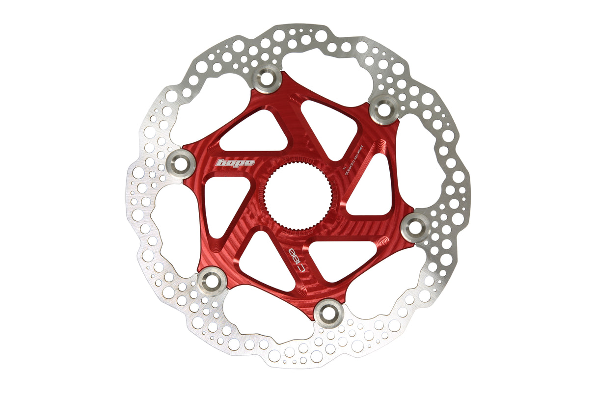 Floating Disc Bremsscheibe - Center Lock - rot