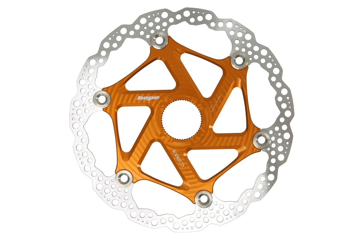 Floating Disc Bremsscheibe - Center Lock - orange