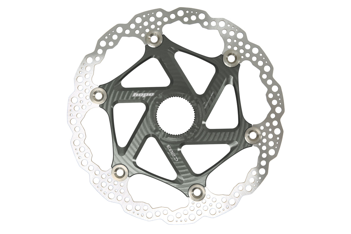 Floating Disc Bremsscheibe - Center Lock - smoke