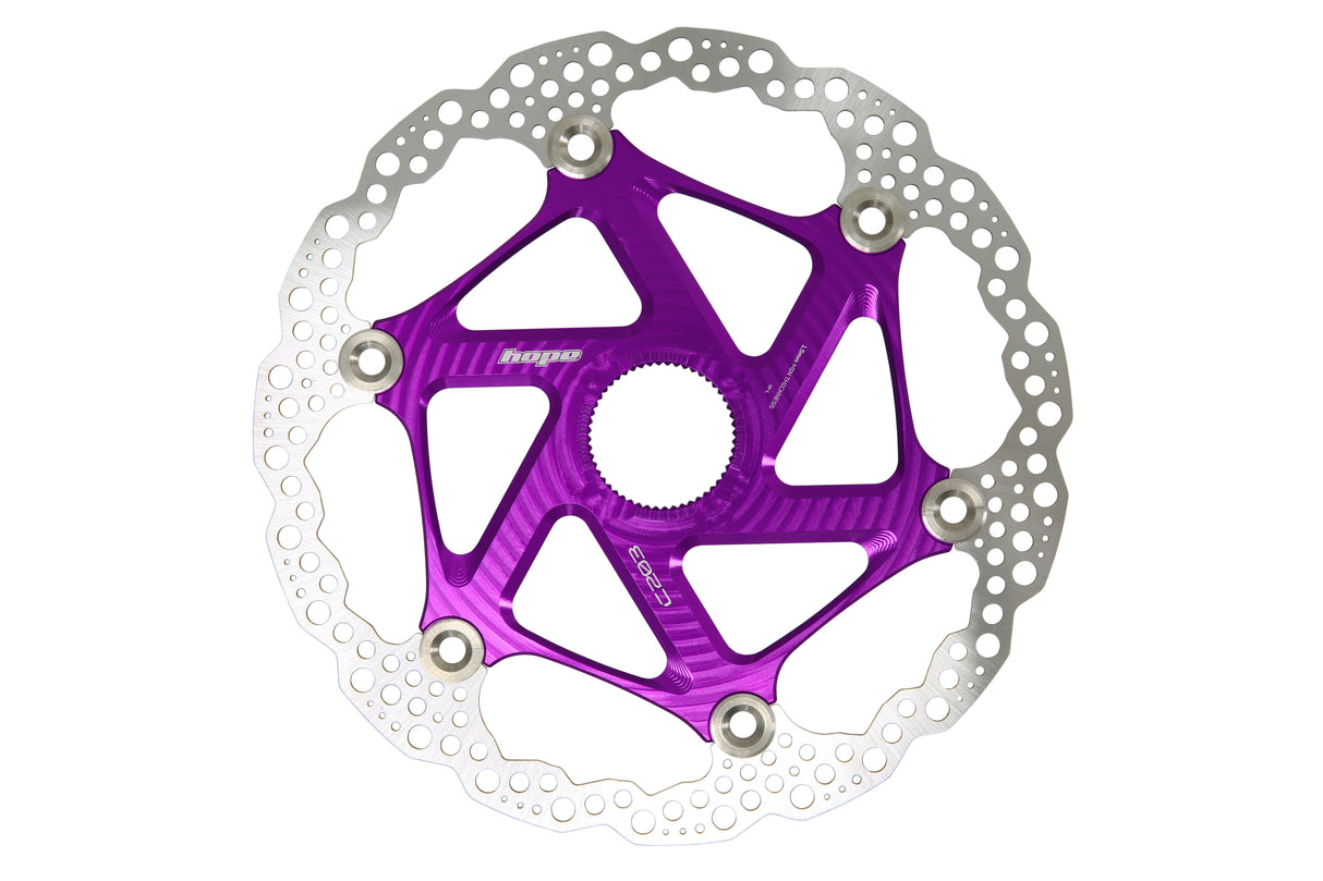 Floating Disc Bremsscheibe - Center Lock - purple