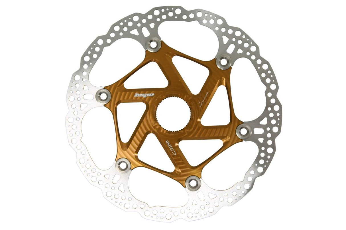 Floating Disc Bremsscheibe - Center Lock - bronze