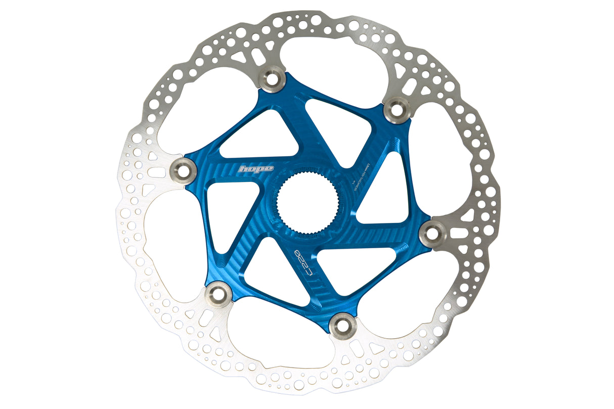 Floating Disc Bremsscheibe - Center Lock - blau