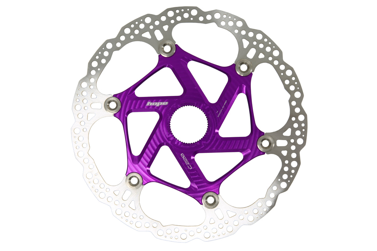 Floating Disc Bremsscheibe - Center Lock - purple