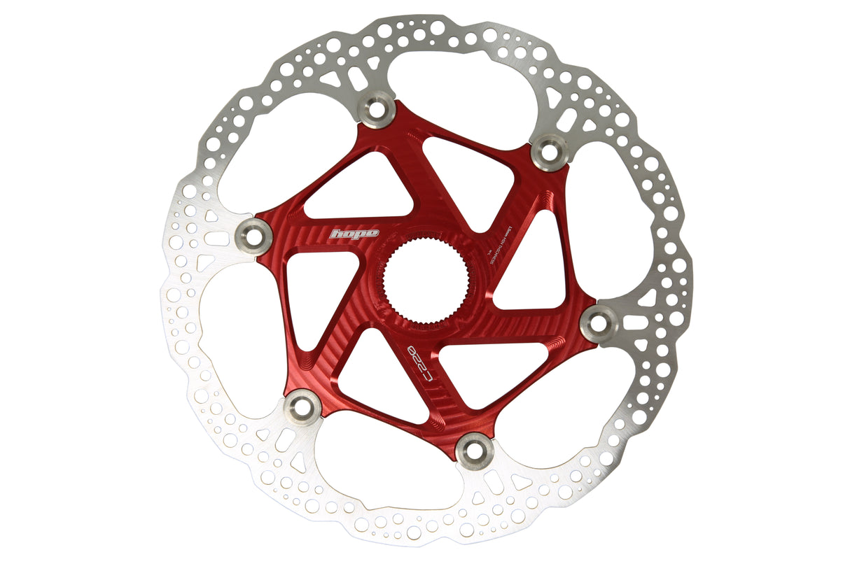 Floating Disc Bremsscheibe - Center Lock - rot