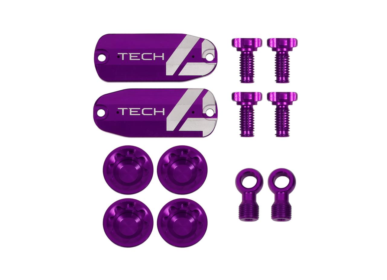 パーツ HOPE TECH E4 Brakeset Purple Tech 4 E4 Custom Kit - lila