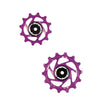 Jockey Wheels Derailleur Pulleys - 14T / 12T - Purple 