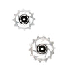 Jockey wheels derailleur pulleys - 14T / 12T - Silver 