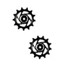 Jockey wheels derailleur pulleys - 13 teeth - Black 