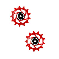 Rouleaux de dérailleur Jockey Wheels - 13 dents - Rouge