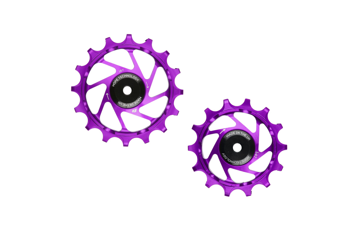 Jockey Wheels Schaltrollen - 16/14 - Purple
