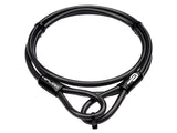 Câble, câble en acier 2M x 10MM avec revêtement polymère - all black