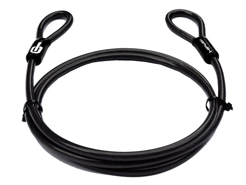 Câble, câble en acier 2M x 10MM avec revêtement polymère - all black