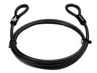 Câble, câble en acier 2M x 10MM avec revêtement polymère - all black