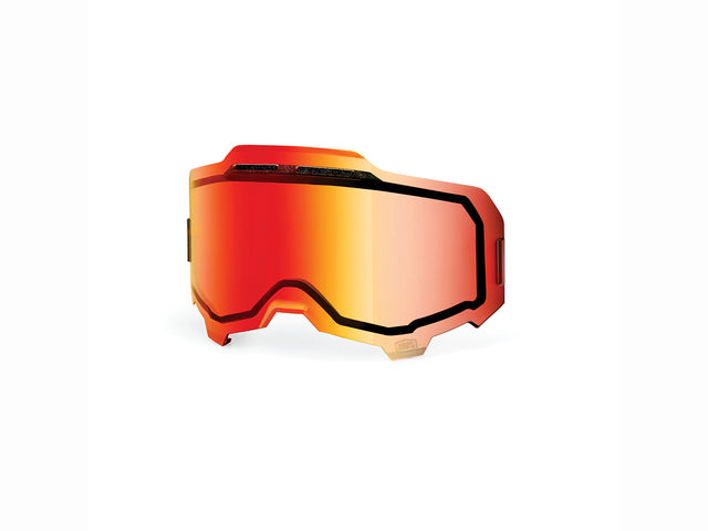 100% Armega Replacement lens - Inj. dual pane vented mirror - red