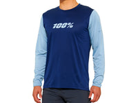100% Ridecamp Long Sleeve Jersey - Navy/Slate