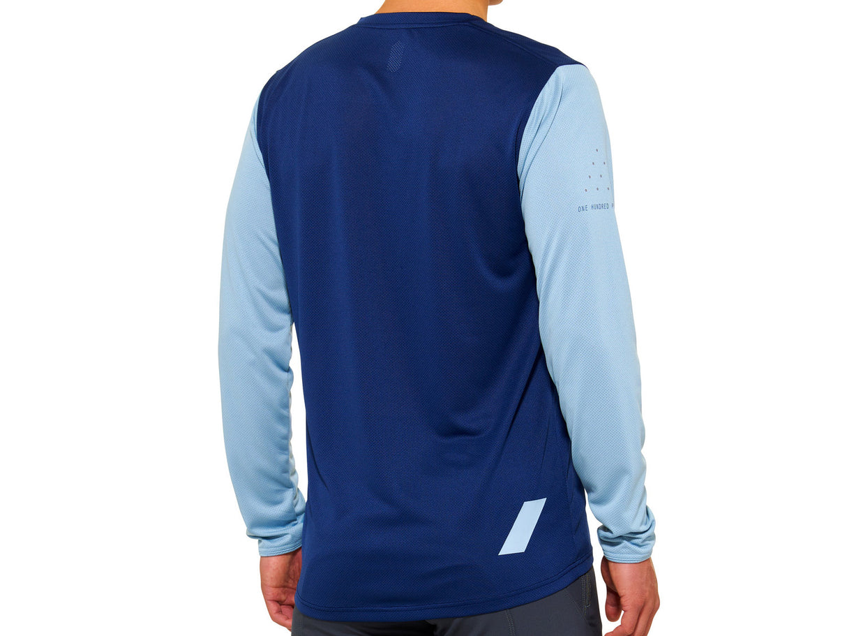 100% Ridecamp Long Sleeve Jersey - Navy/Slate