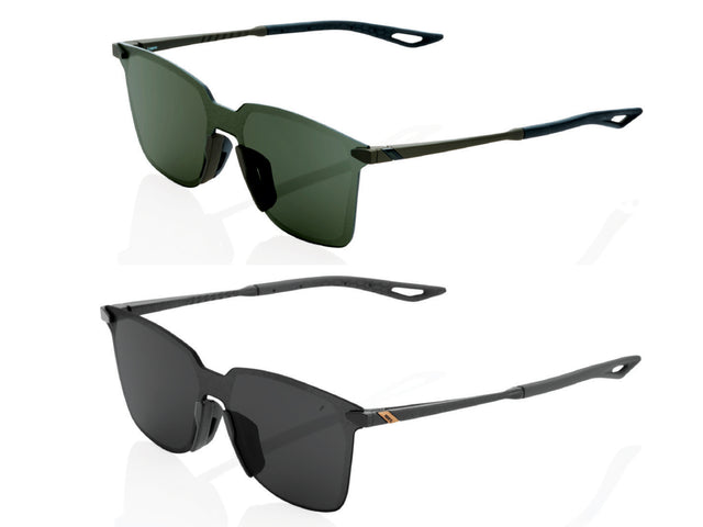 100% Legere Square - Smoke Lens - Matte Black