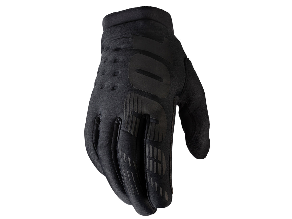100% Brisker Youth Cold Weather Gloves - black