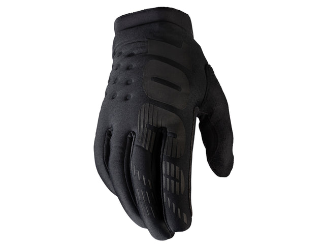 100% Brisker Youth Cold Weather Gloves - black