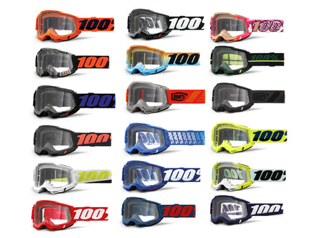 100% Accuri 2 Goggle - Clear Lens - orange