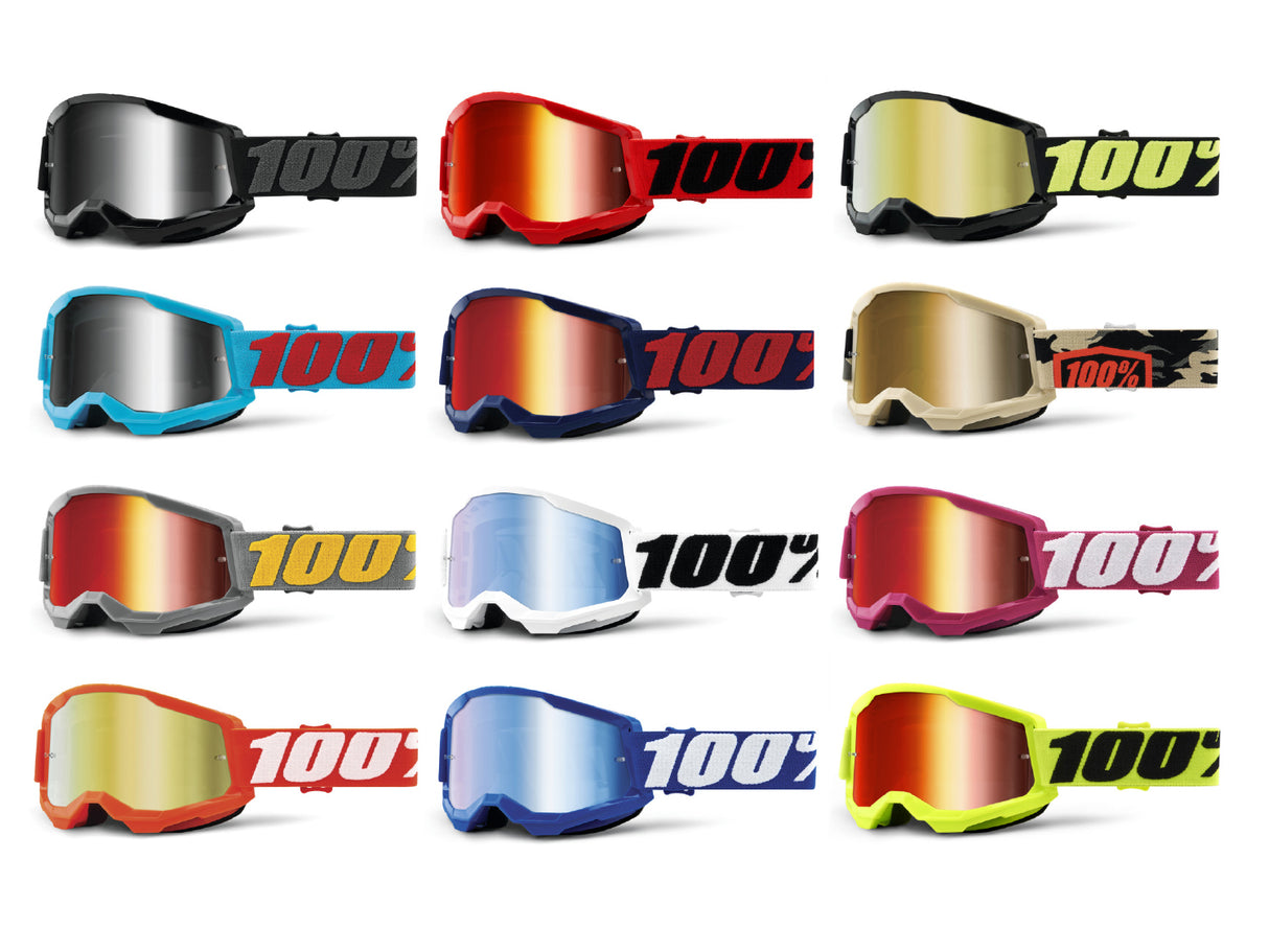 100% Strata 2 Goggle Summit - Mirror Silver