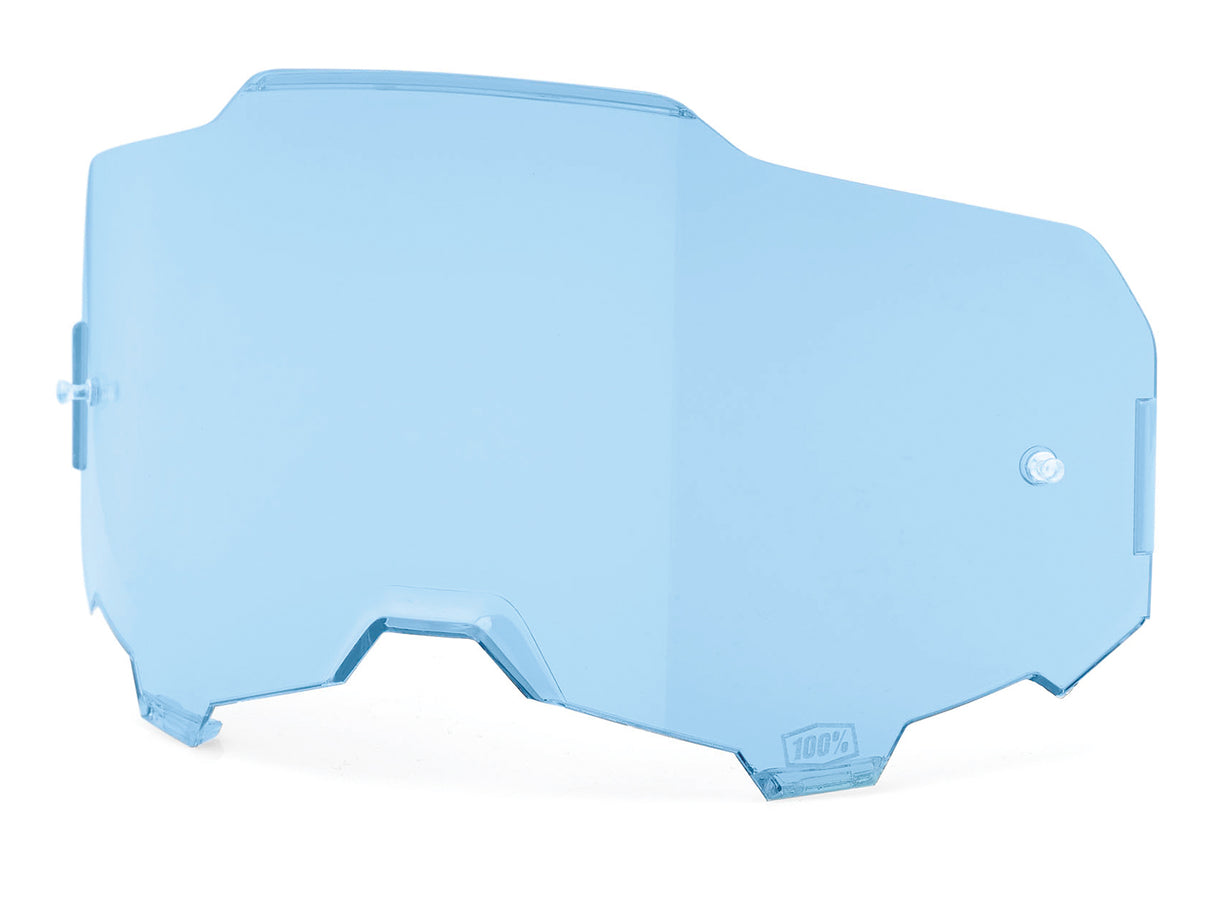 100% Armega clear replacement anti fog lens - blue
