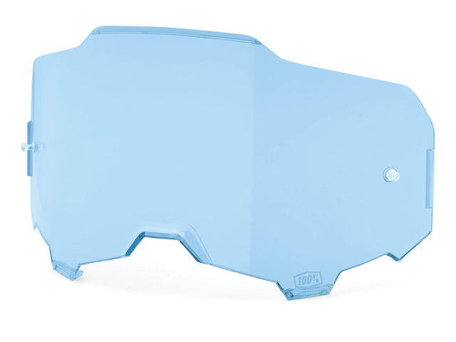 100% Armega clear replacement anti fog lens - blue
