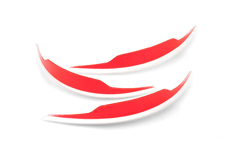 100% Accuri Forecast Replacement Mud Flap Kit (3 pcs) - red