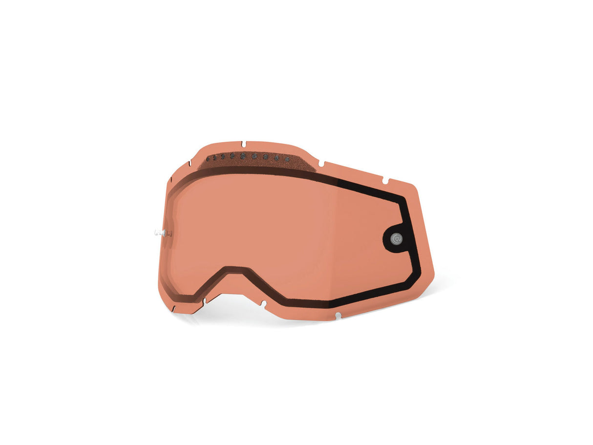 100% Gen 2 Replacement lens - Dual pane vented - Rose