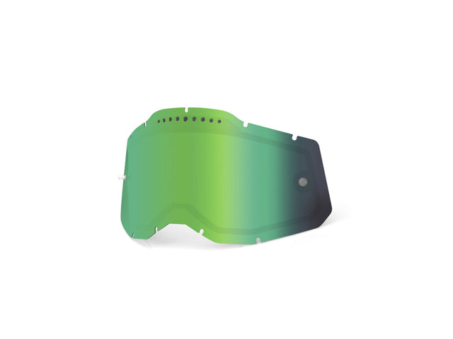 100% Gen 2 Replacement lens - Dual pane vented mirror - green