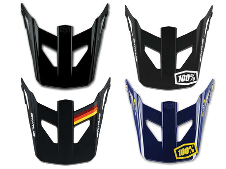 100% Status Youth replacement visor - Carby Charcoal