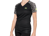 100% Airmatic Womens Jersey (SP21) - Black Python