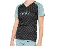 100% Airmatic Womens Jersey (SP21) - Seafoam Checkers