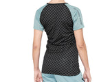 100% Airmatic Womens Jersey (SP21) - Seafoam Checkers
