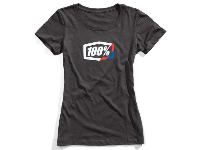 100% Stripes women's t-shirt - charcoal